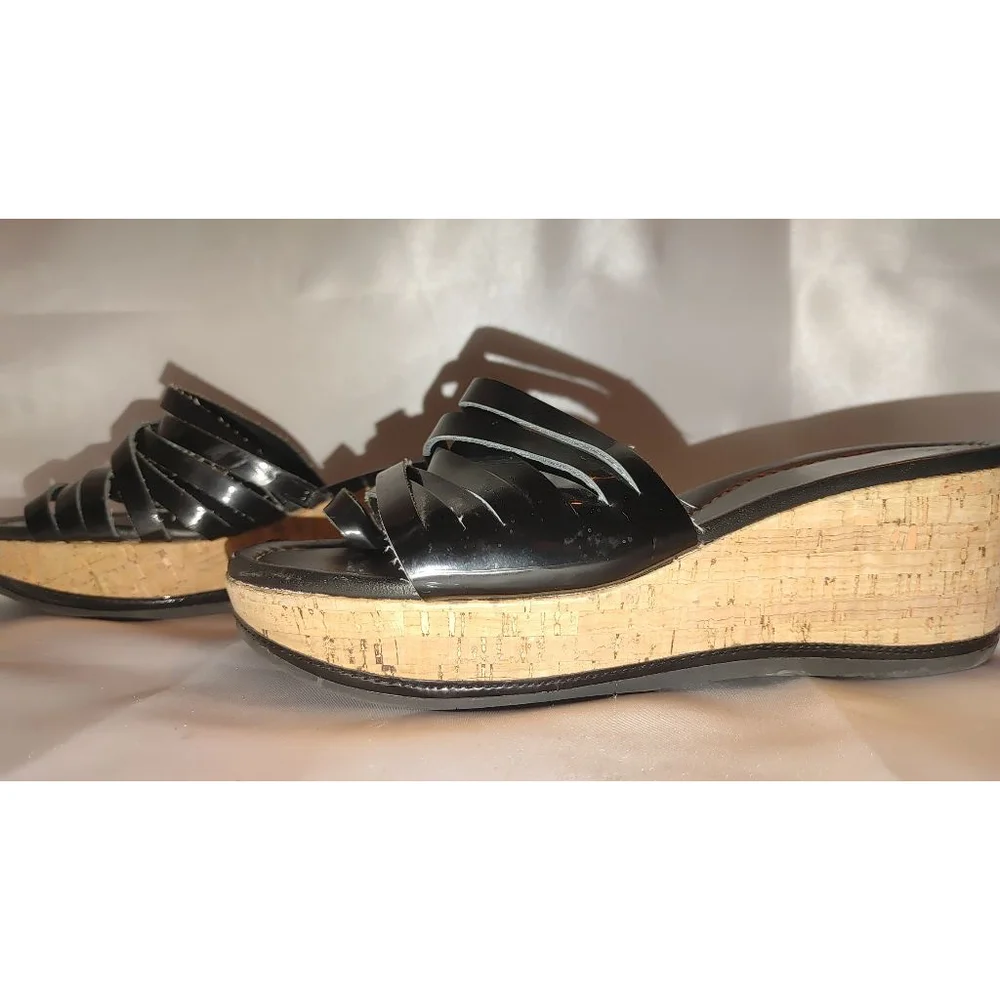 Donald Pliner Sheena Cork Wedge Sandal Size 7M